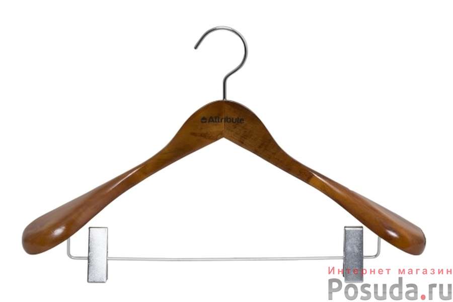 Вешалка для верхней одежды с клипсами status 44см