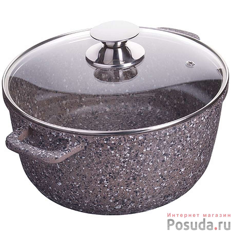 Кастрюля алюминий 3,2л. 22см.ГРАНИТ.MB