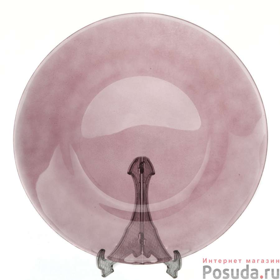 Тарелка 260 мм розовая