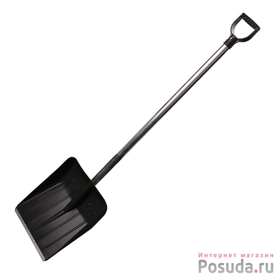 Лопата д/снега с наконеч.(с черен.)(350х400) (цвет в ассортименте)