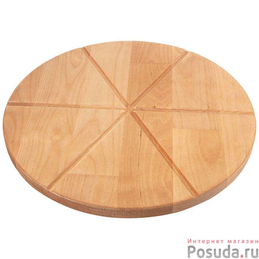 Доска для пиццы на 6 кусков диаметр=32 х 1,8 см