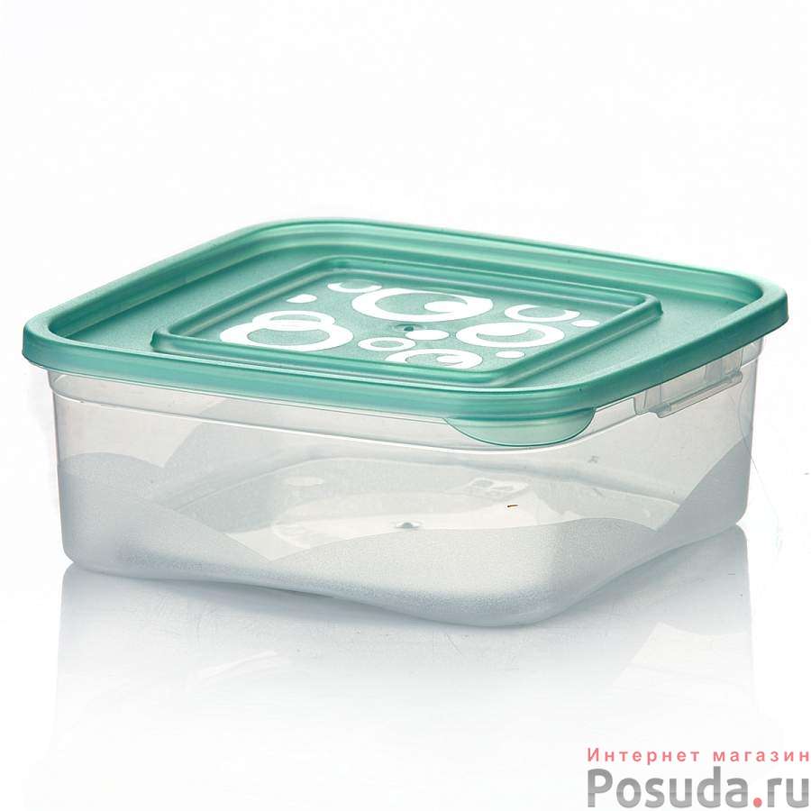 Емкость для СВЧ, объем 0,7 л (квадратная) (цвет в ассортименте)