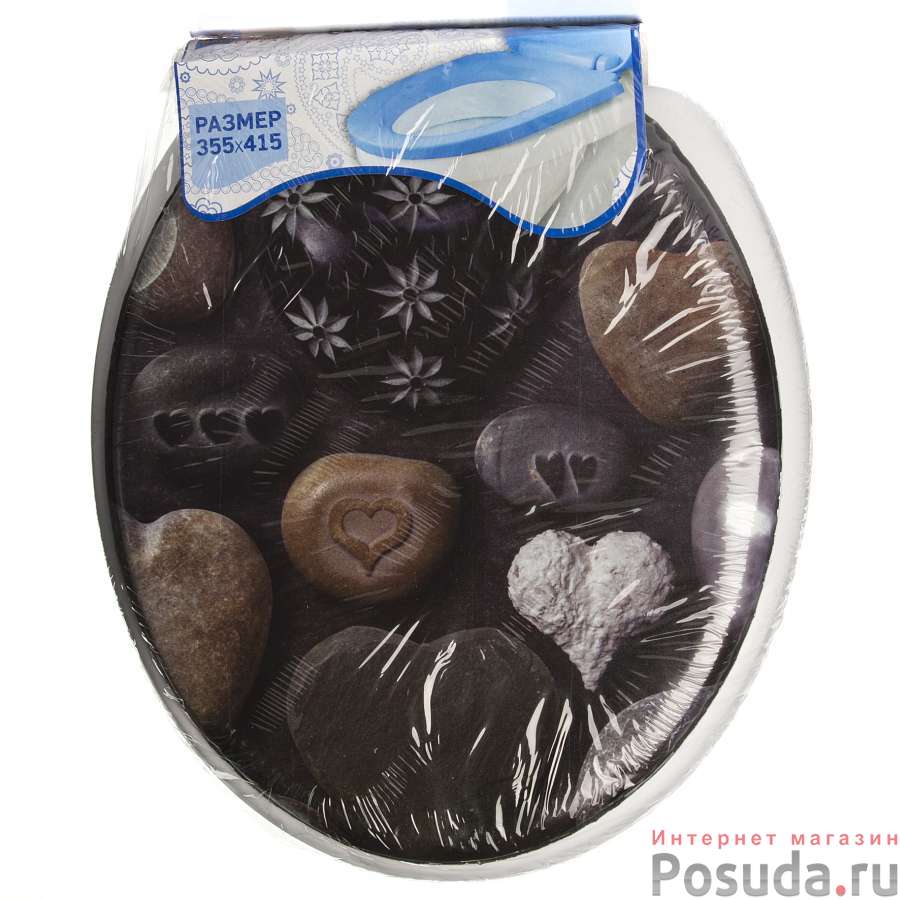 СИДЕНЬЕ для унитаза мягкое с рис. (товар в ассорт.)