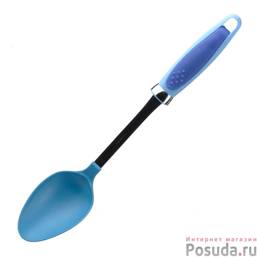 Ложка гарнирная пластиковая LaSella, синяя