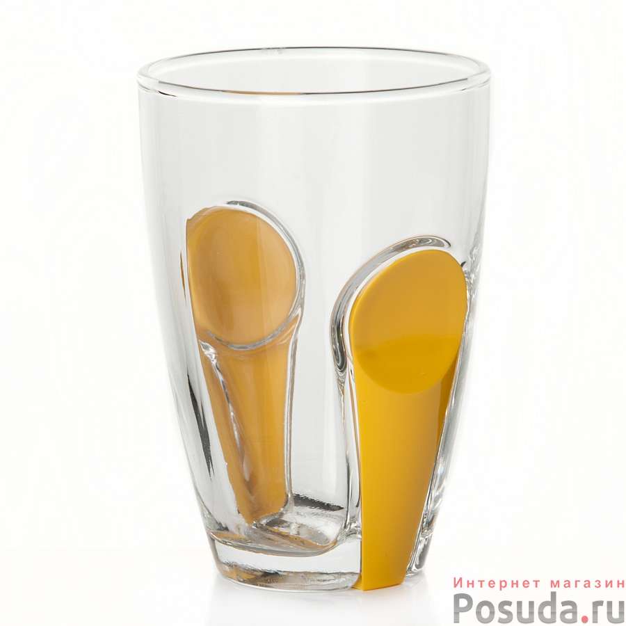 Стакан Pasabahce Snap, 260 мл (желтый пласт.аксессуар)