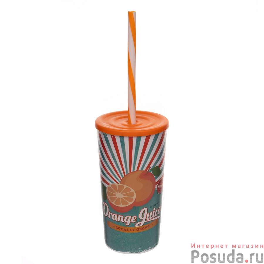 Стакан с труб. 470 мл Orange