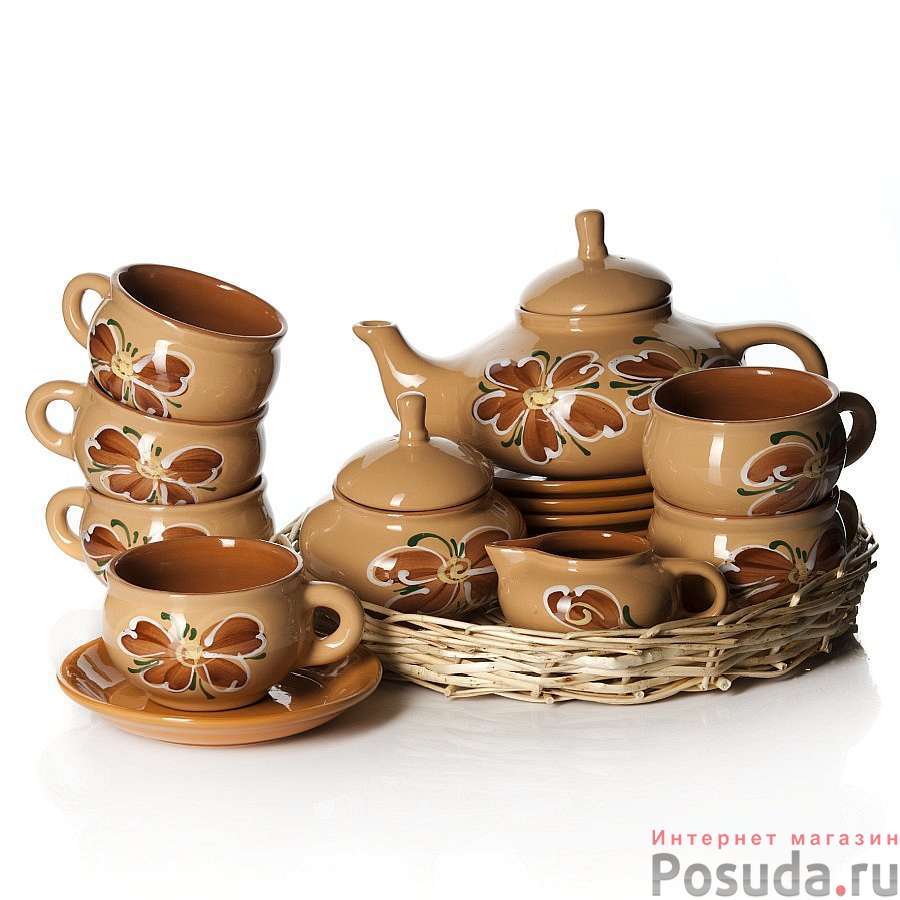 Набор "Сервиз Орнамент" чайный, на 6 персон