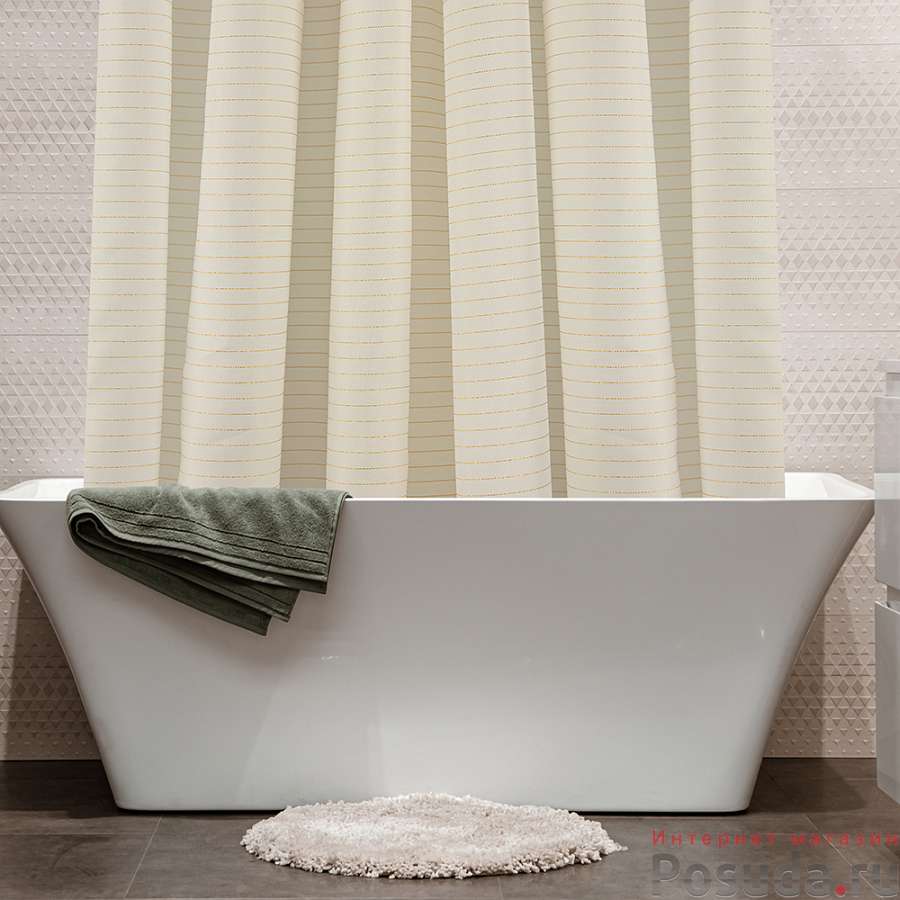 Штора для ванн 180х200 Клара Голд