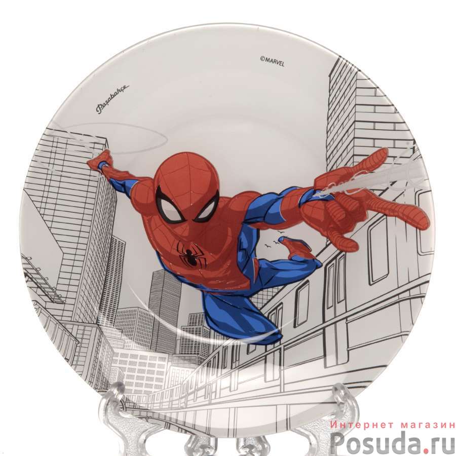 Тарелка закусочная (десертная) Pasabahce Spiderman, D=19,5 см