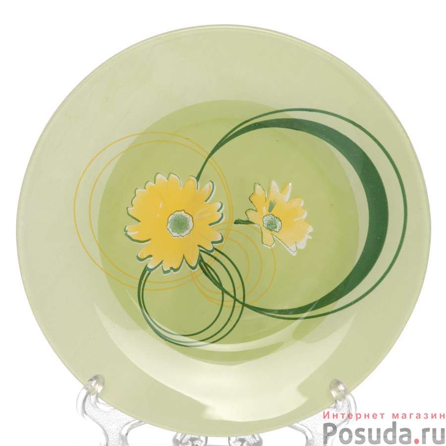 Набор тарелок закусочных (десертных) 6 шт Pasabahce Elegance Green, D=19,5 см