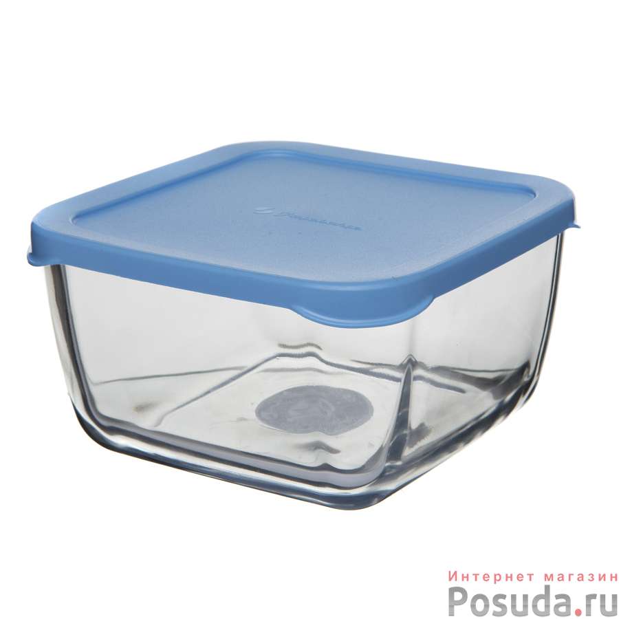 Контейнер SNOW BOX с голубой пл. крышкой 760 мл