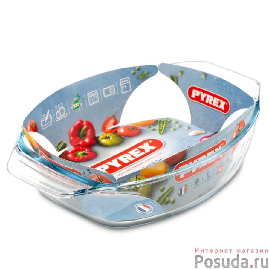 Блюдо pyrex irresistible 30х21см овальное