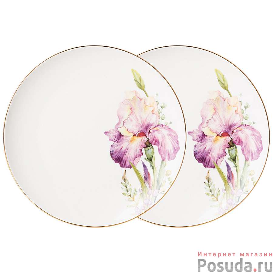 Набор тарелок закусочных lefard Irises 2 шт. 20 см 
