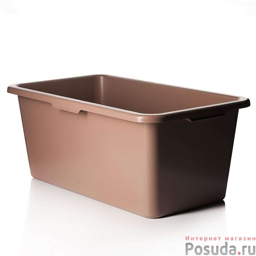 Кашпо уличное, объем 50 л (коричневое)