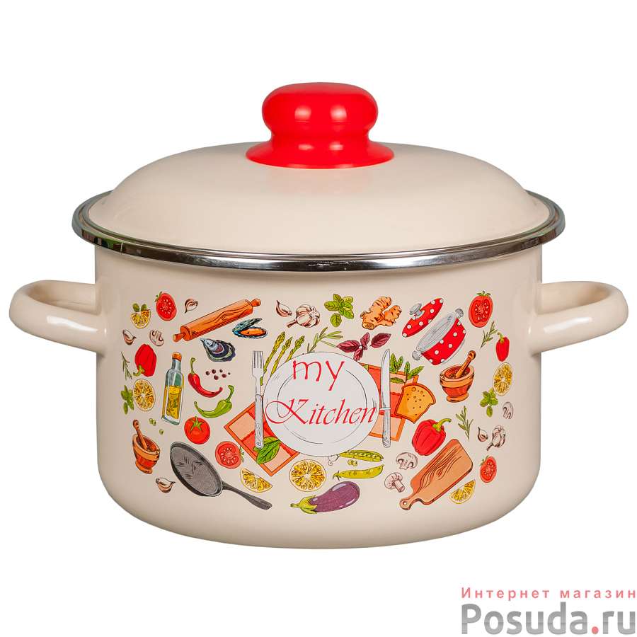 Кастрюля 3,0л цилиндрическая Моя кухня, 1RD181М