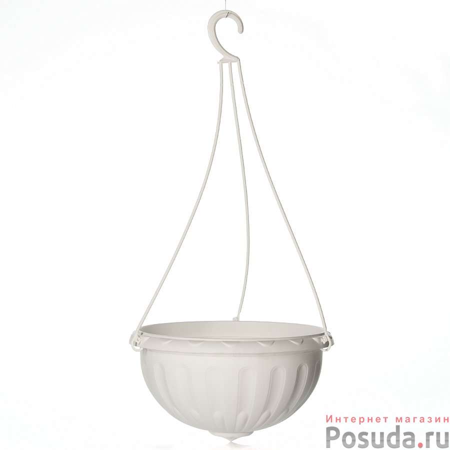 Горшок-кашпо подвесной "Джулия", объем 3,5 л (белый)