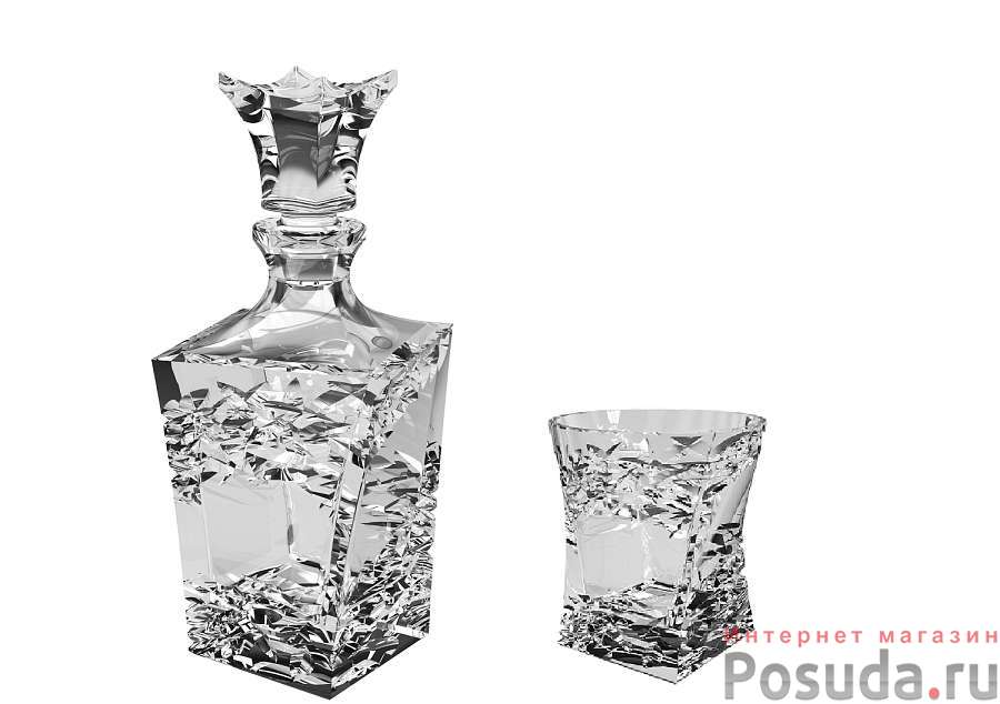 Набор для виски "Samurai": Штоф 700 мл + 2 стакана 240 мл