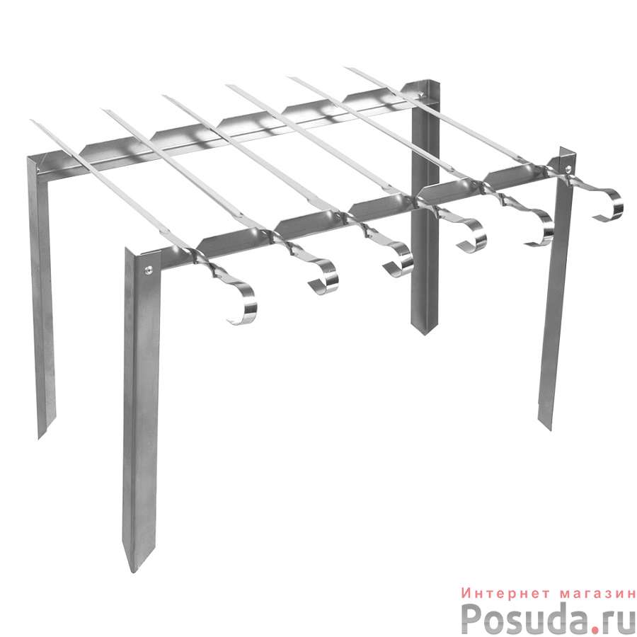 Мангал каркасный "Таганок" 420х40х250 мм сборный + 6 шампуров, в чехле