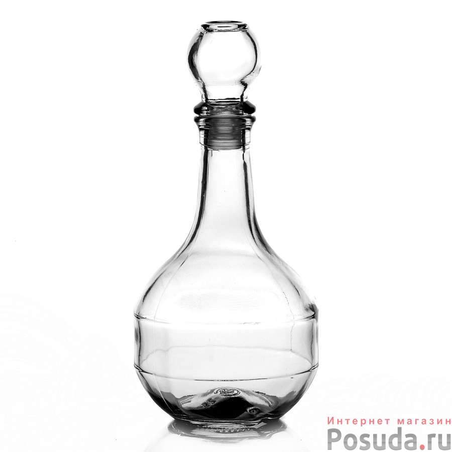 Бутылка из бесцветного стекла "Шар", объем 500 мл