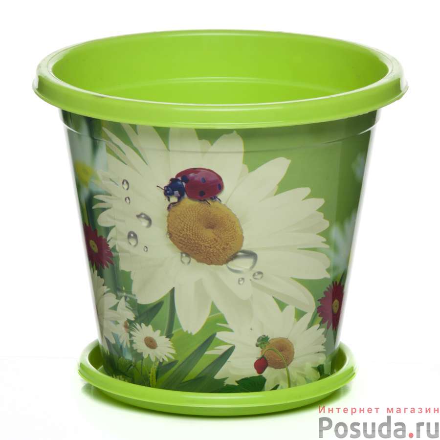 Горшок - кашпо Аленушка 2 л с поддоном