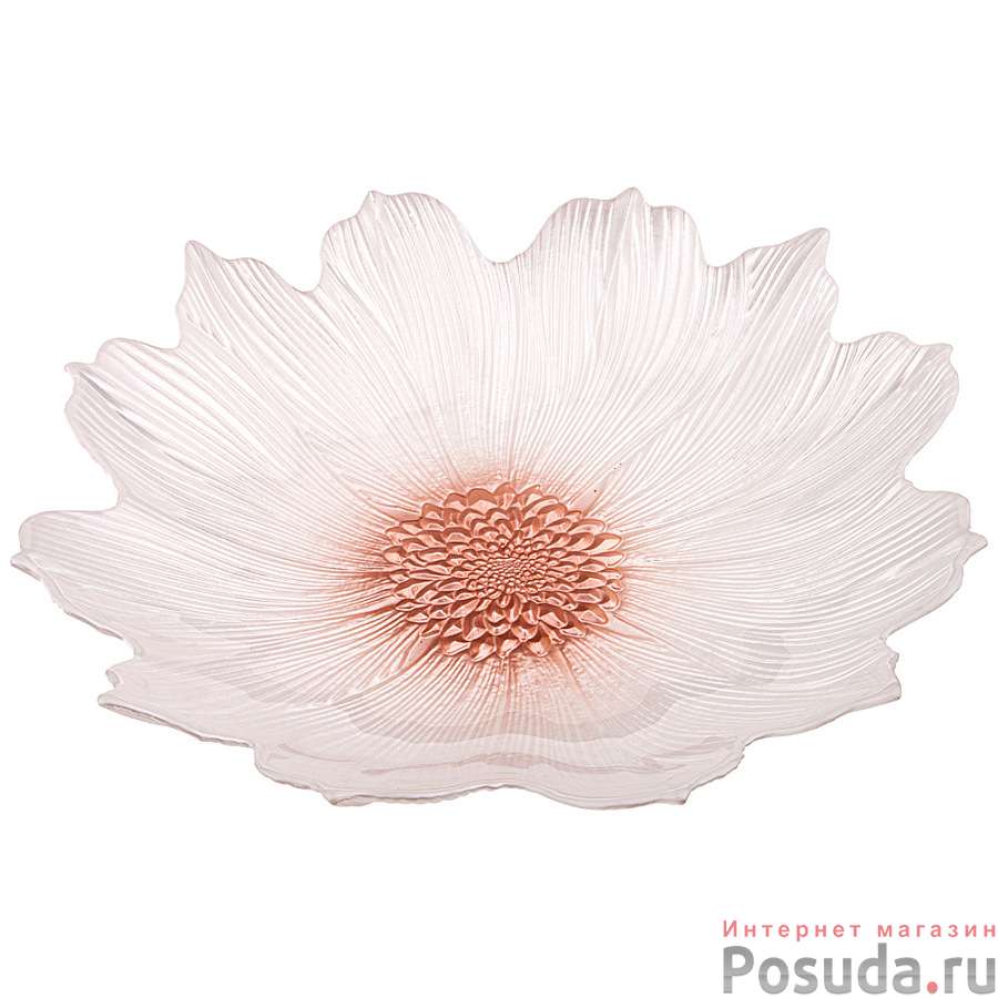 Блюдо Белый цветок 30cm без упаковки 