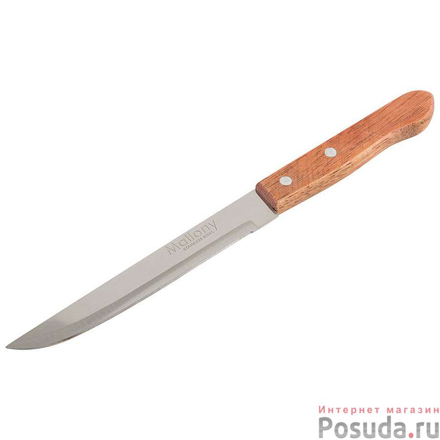 Нож с деревянной рукояткой ALBERO MAL-03AL универсальный, 15 см