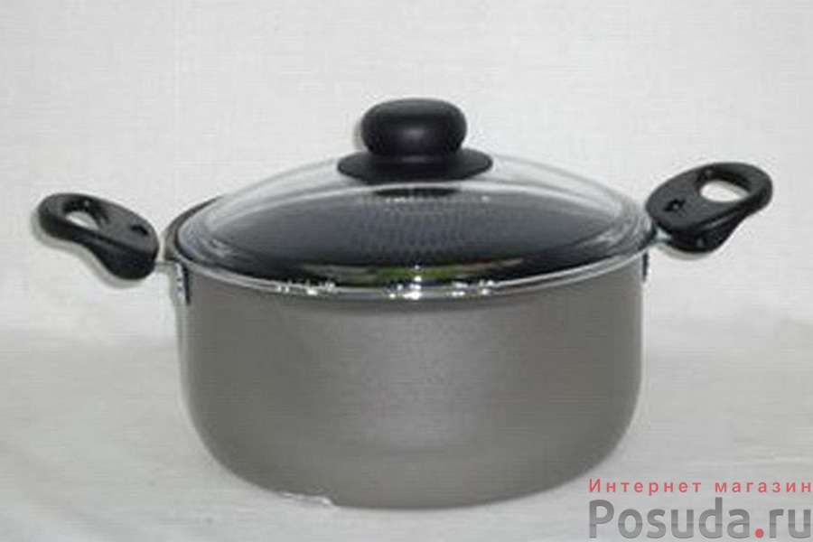 Кастрюля 2,5л съемные ручки стеклянная крышка Scovo