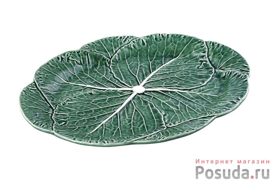 Блюдо овальное Bordallo Pinheiro Капуста, 43,5*32,5 см без упаковки
