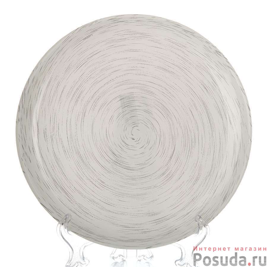 Тарелка столовая мелкая Luminarc Stonemania White, D=25 см