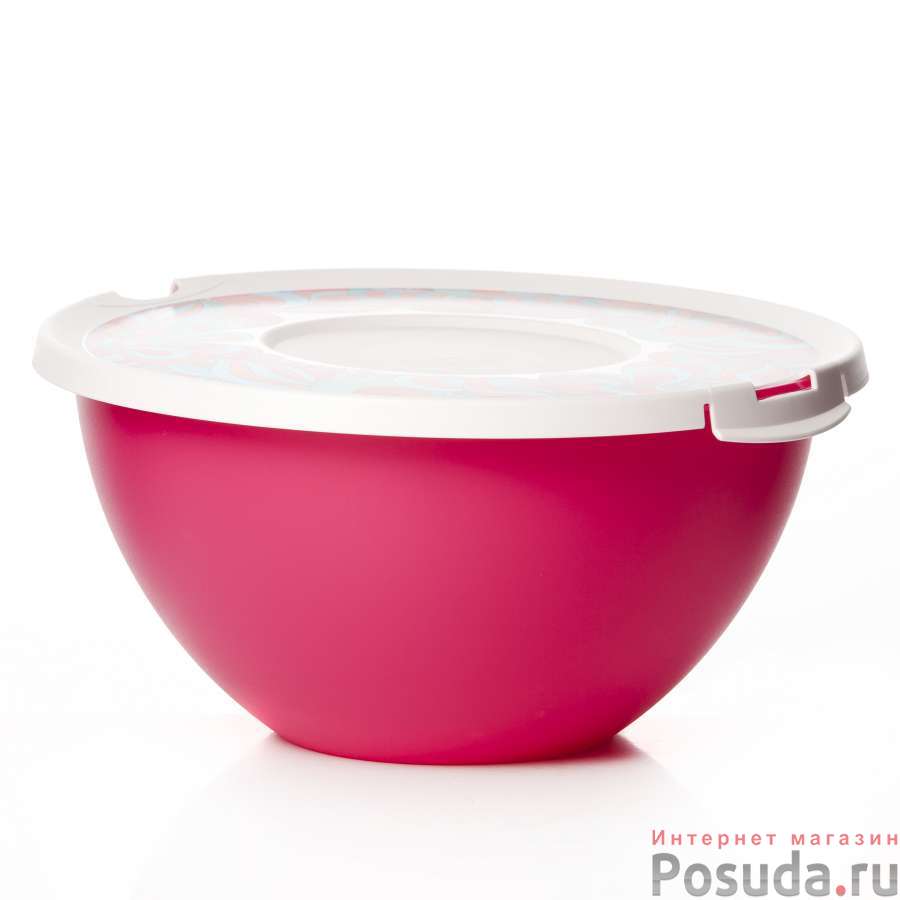 МИСКА с крышкой "Домашний" 4л (цвет в ассортименте)