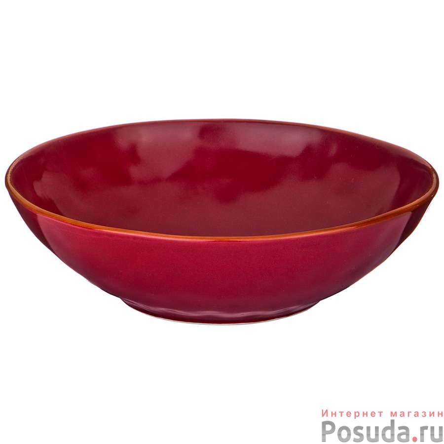Тарелка суповая Concerto диаметр 19 см винный красный 