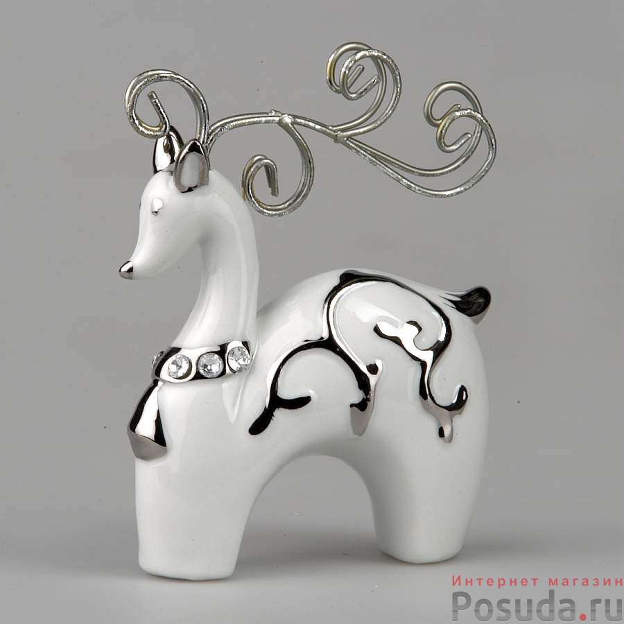 Фигурка декоративная House & Holder "Олень", длина 12 см