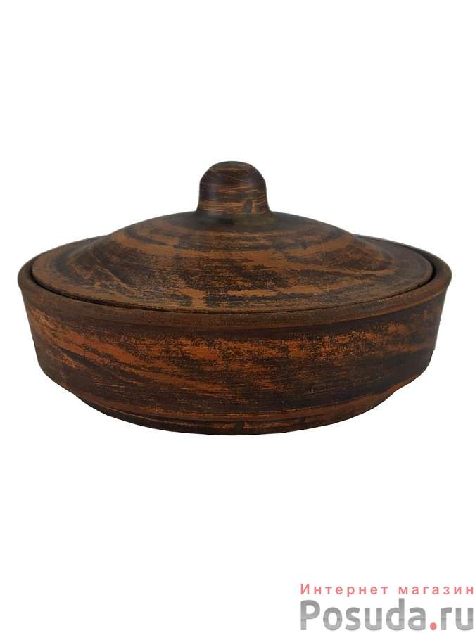 Блюдо для запекания/Кокотница с крышкой "Гладь" 300 мл