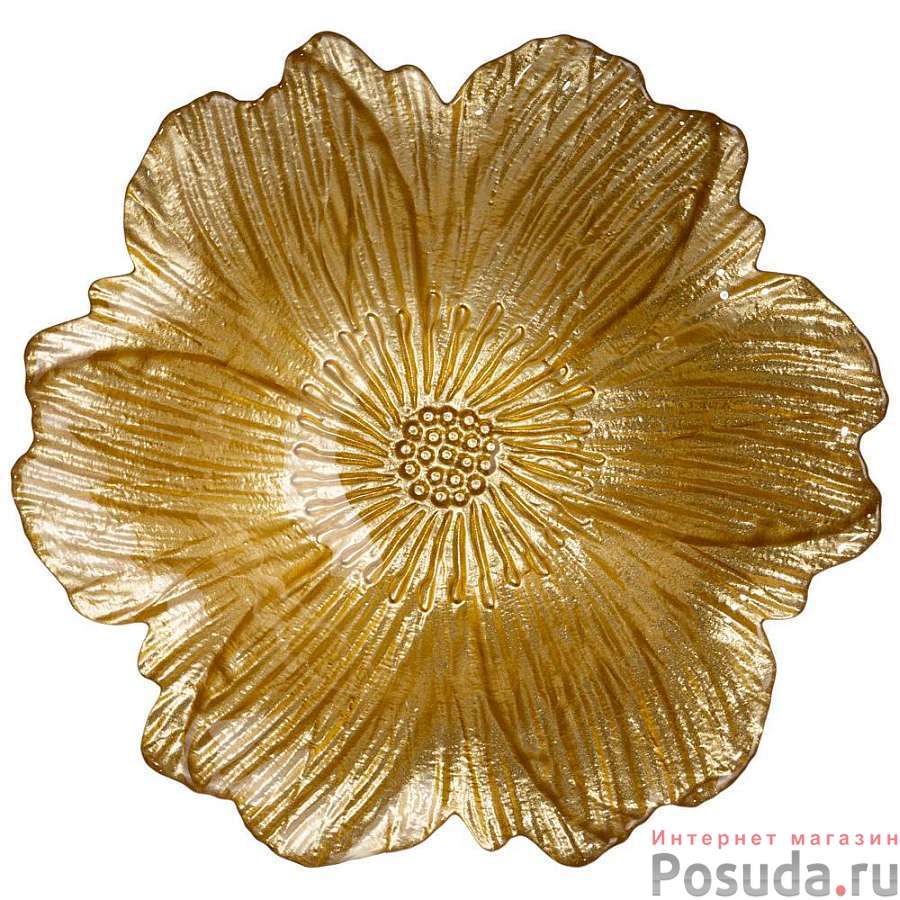 Блюдо Golden flower 21cm