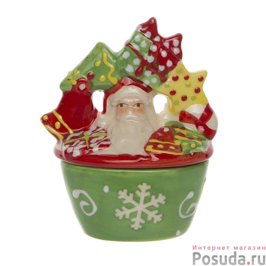 Шкатулка House & Holder "С Новым годом!", высота 10 см (цвета в