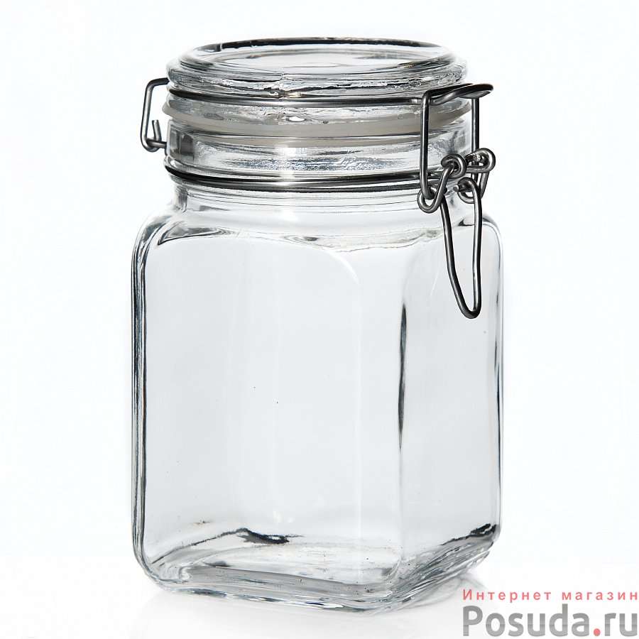 Банка с металлической клипсой КРЕМЛИН, объем 1050 мл