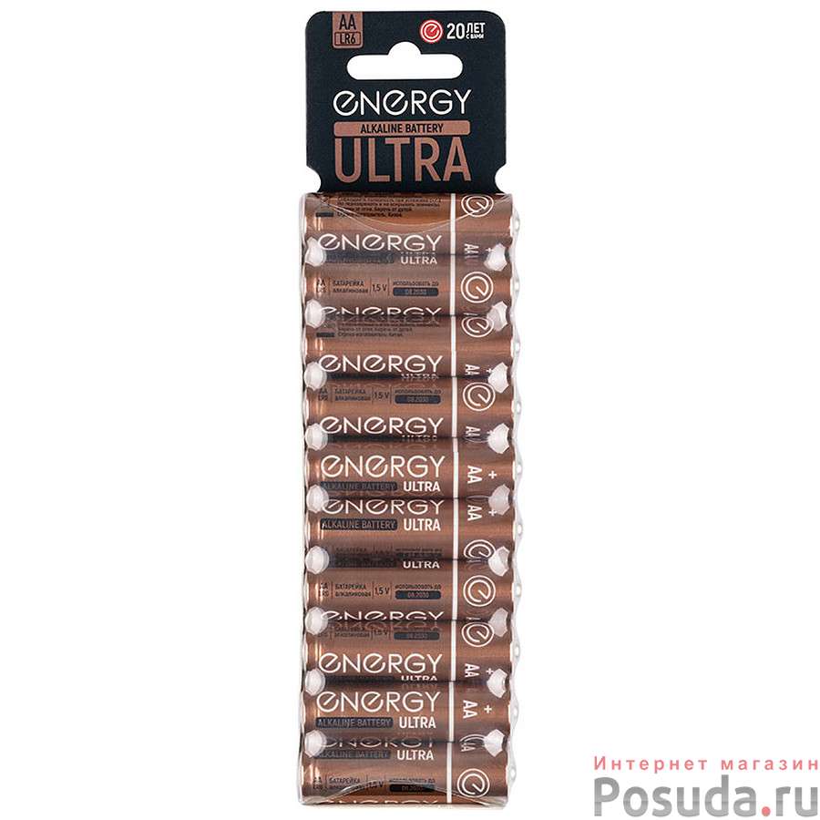 Батарейка алкалиновая Energy Ultra LR6/10KS (АА)
