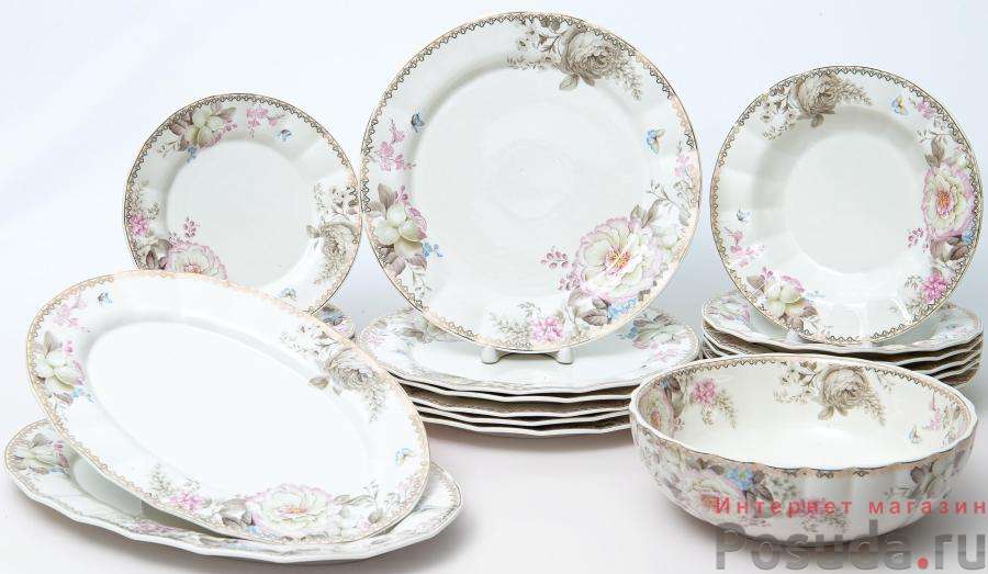 Набор столовый «АДЕЛИНА», 21 предмет