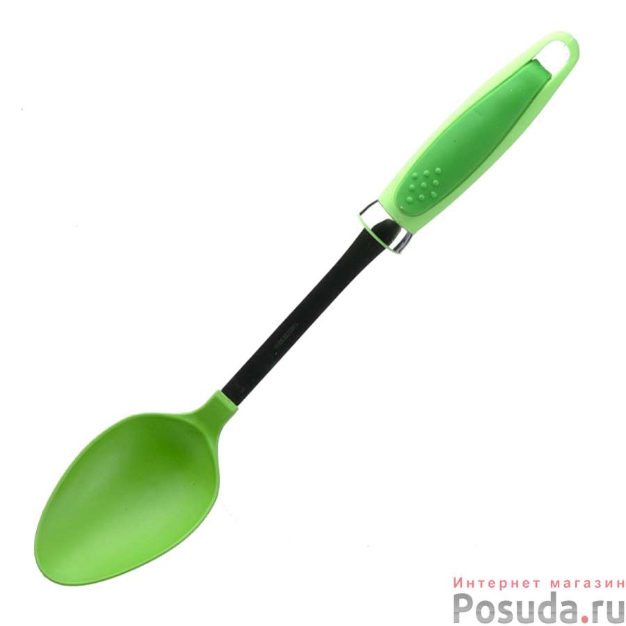 Ложка гарнирная пластиковая LaSella, зеленая