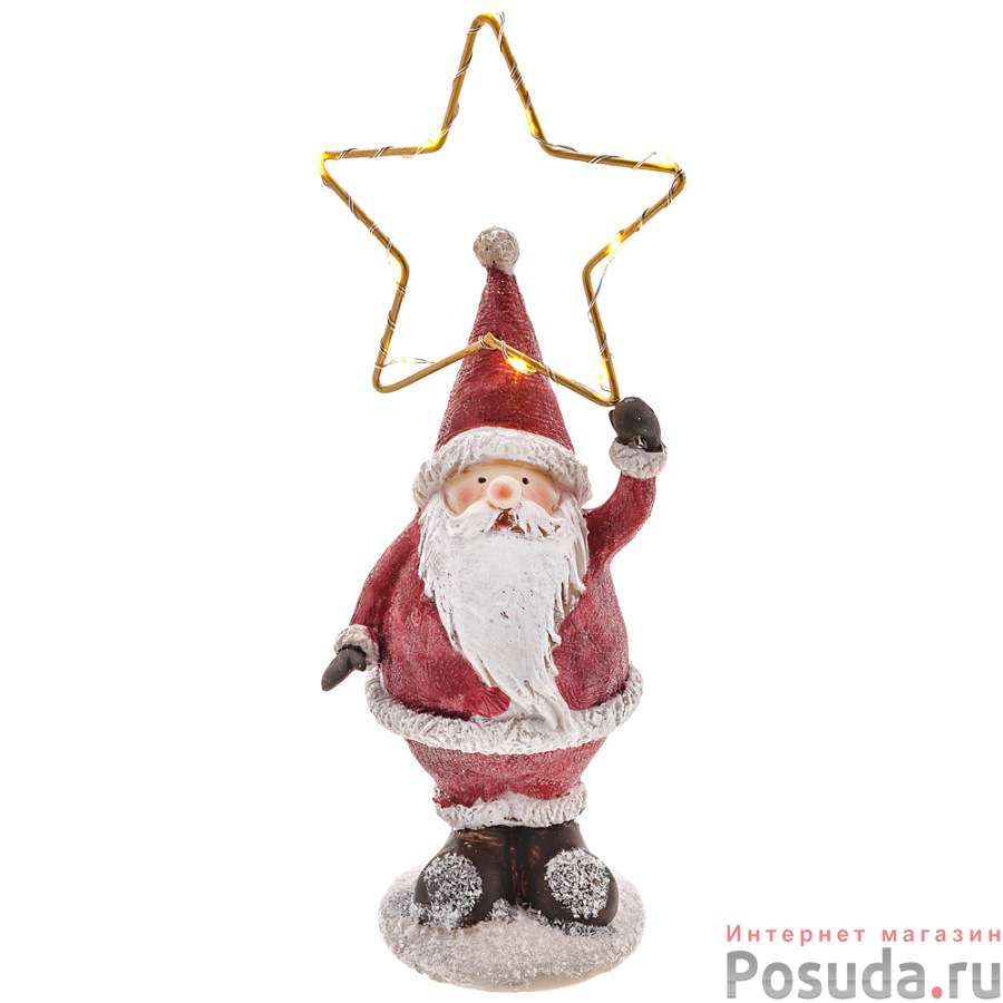 Фигурка Санта с led-подсветкой 11*7.5*26 см