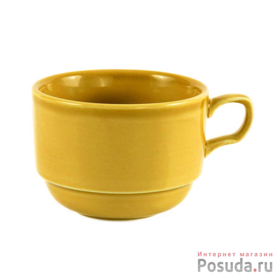 Чашка чайная ф.Браво емк.200 см3 Акварель (желтый) 1 сорт