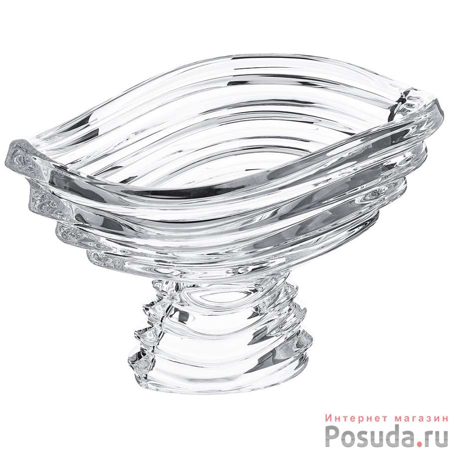 Фруктовница на ножке Wave 30,5*21см. высота=18,5см.