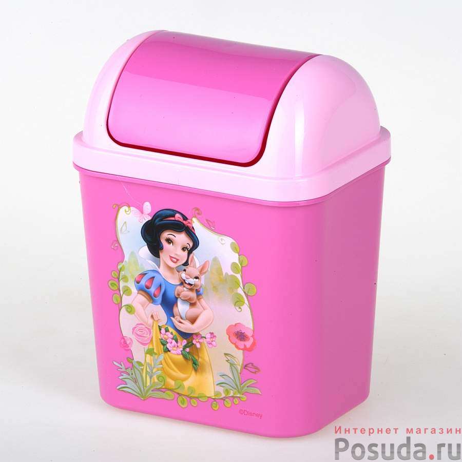 Контейнер для мусора Disney «Принцессы», «Феи» 0,8 л (цвет в ассортименте)