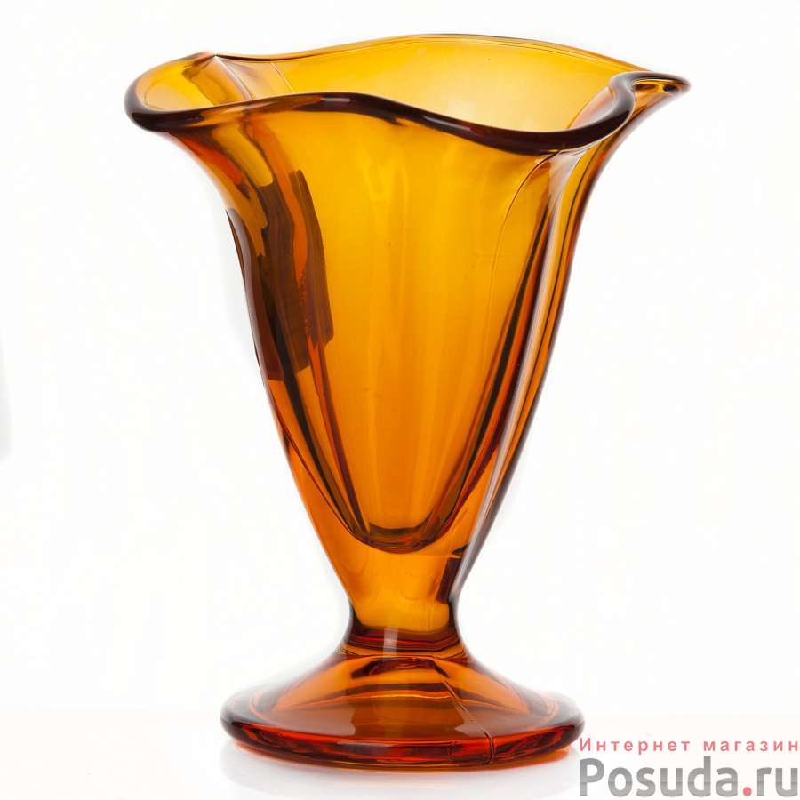 Ваза для мороженого Pasabahce Enjoy orange, 160 мл