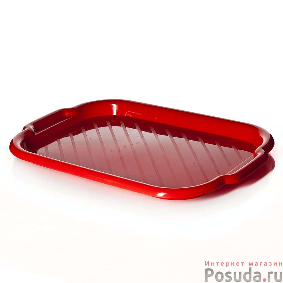 Поднос универсальный большой 33х49 см (красный)