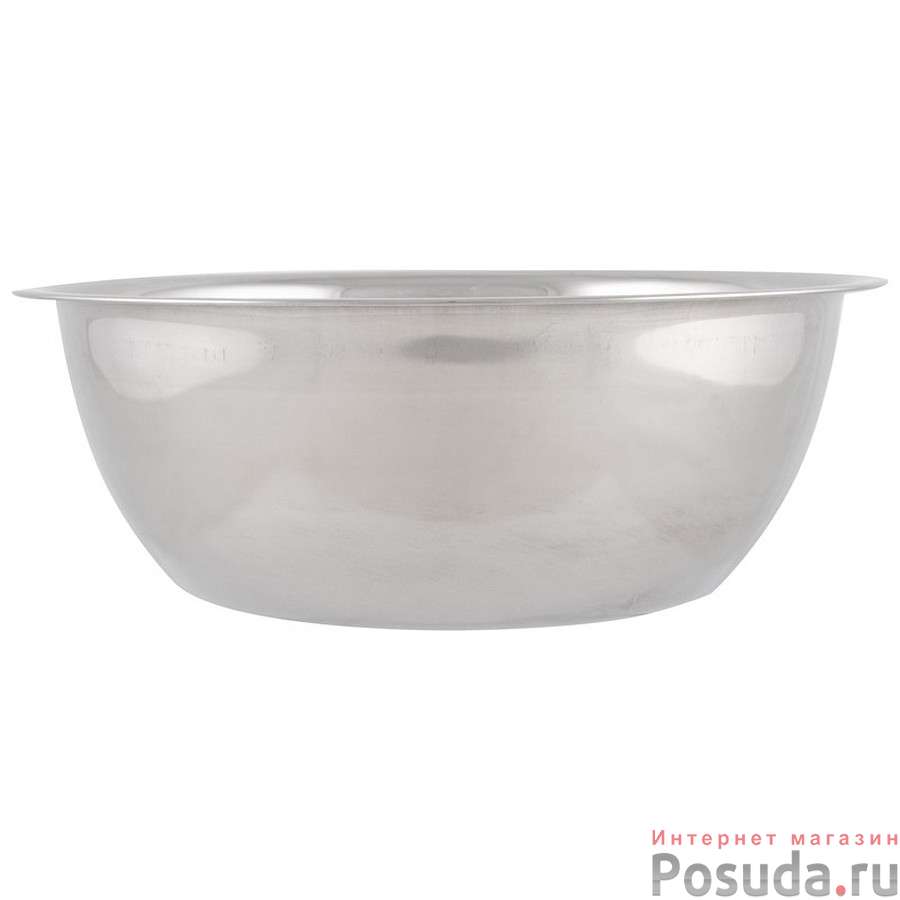 Миска Bowl-Roll-24, объем 2500 мл, из нерж стали, зеркальная полировка, диа 24 см